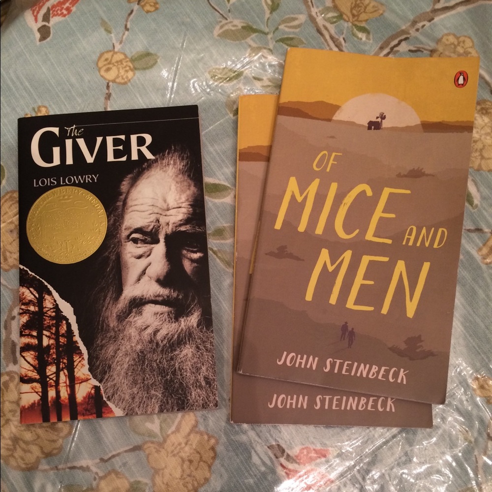 The Giver and Of Mice and Men books
